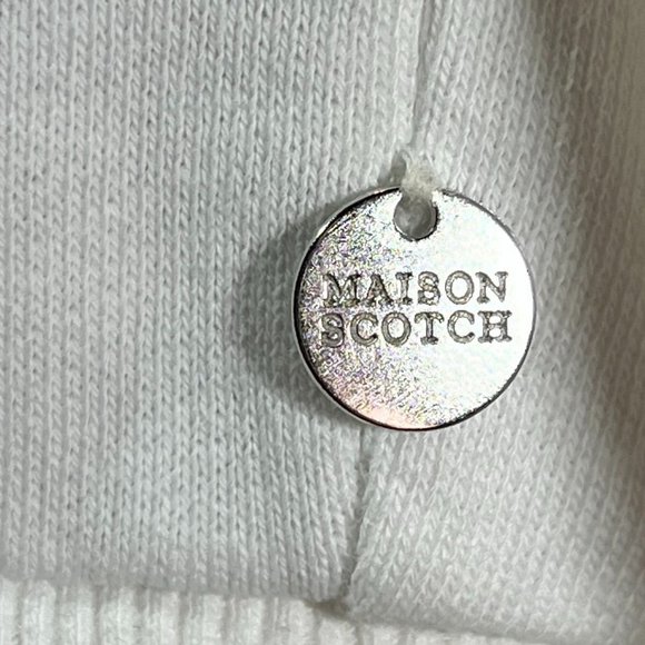 Scotch & Soda Les Tropiques Floral V-Panel Cotton Sweatshirt Medium - Picture 6 of 12